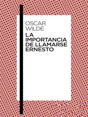 cover image of La importancia de llamarse Ernesto